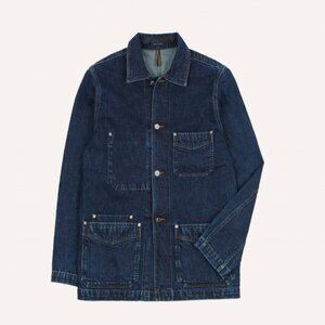 Drakes - Stone Wash Selvedge Denim Five-Pocket Chore Jacket - Size 36